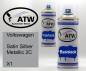 Preview: Volkswagen, Satin Silber Metallic 2C, X1: 400ml Sprühdose + 400ml Klarlack - Set, von ATW Autoteile West.